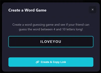 create a word guess game